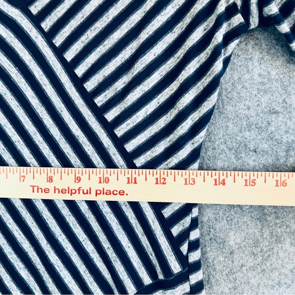 MAX EDITION Striped Dress / Tunic Navy Blue Grey Size Small NWT - Picture 8 of 9